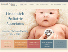 Tablet Screenshot of greenwichpediatrics.com